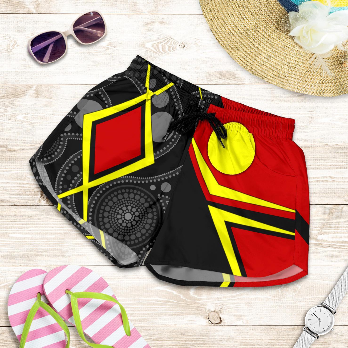Aboriginal Women's Shorts - Indigenous Legend - Vibe Hoodie