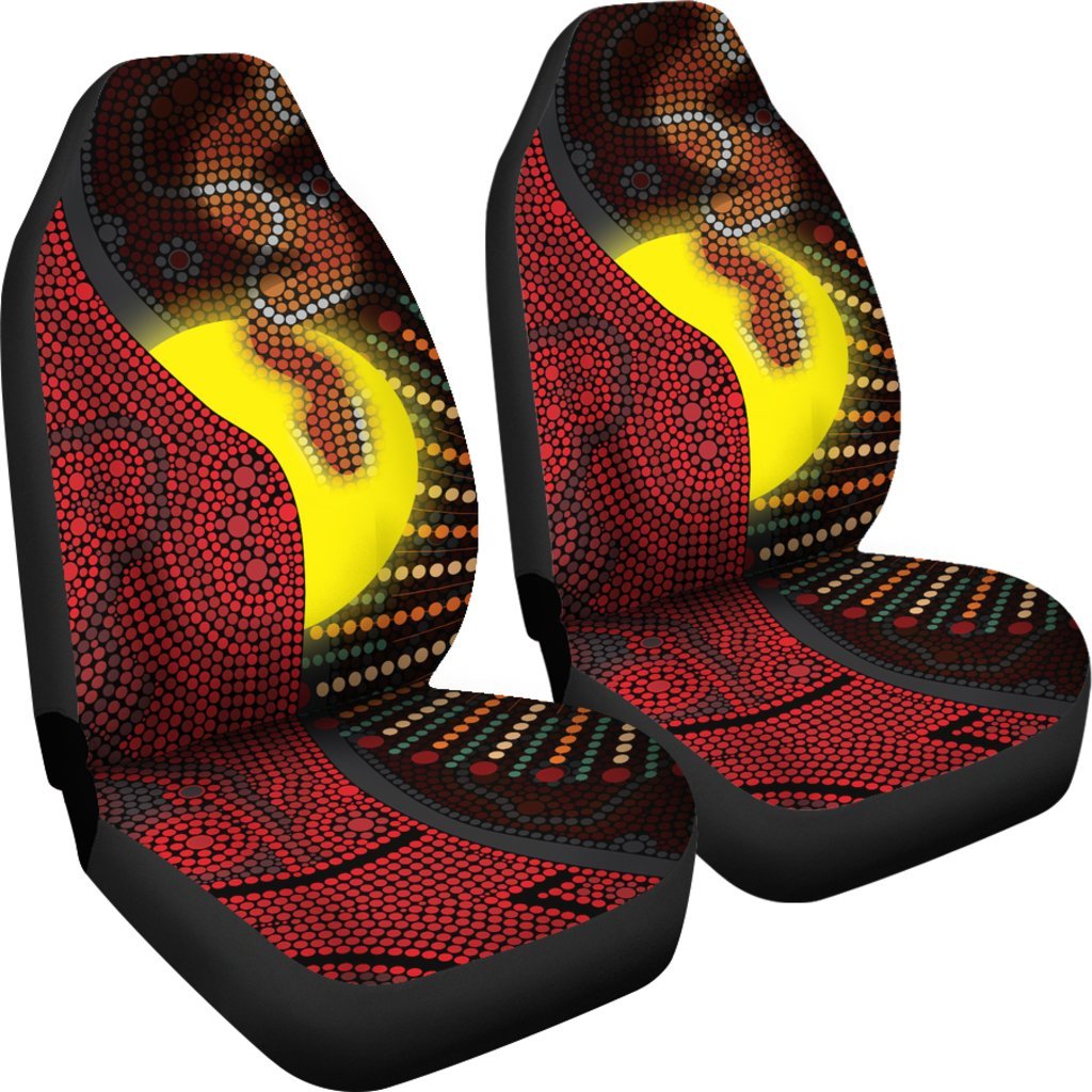 aboriginal-car-seat-covers-indigenous-snake-sun-dot-painting