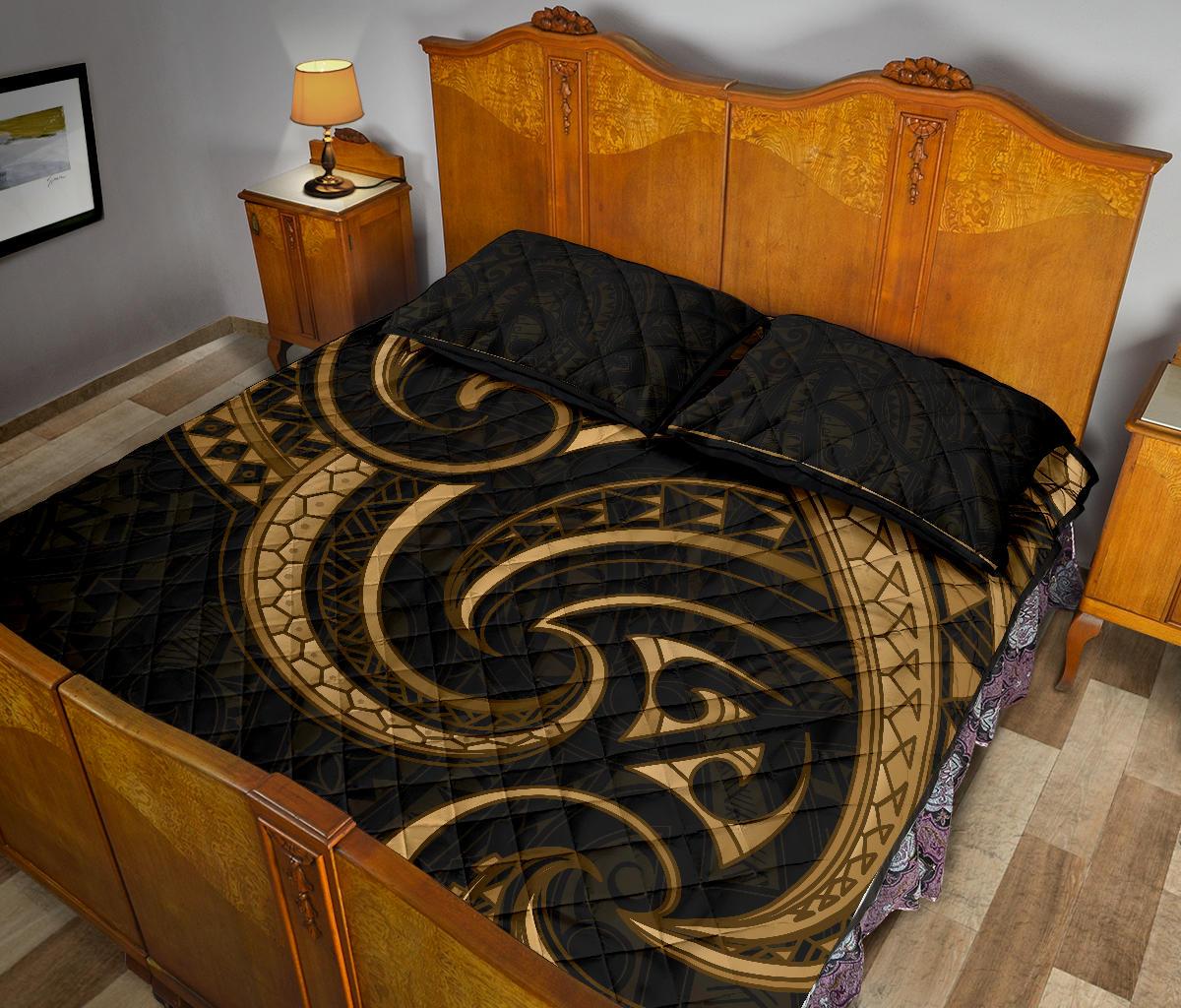 new-zealand-maori-mangopare-quilt-bed-set-polynesian-gold