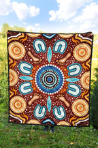 aboriginal-premium-quilt-indigenous-circle-dot-painting-ver02