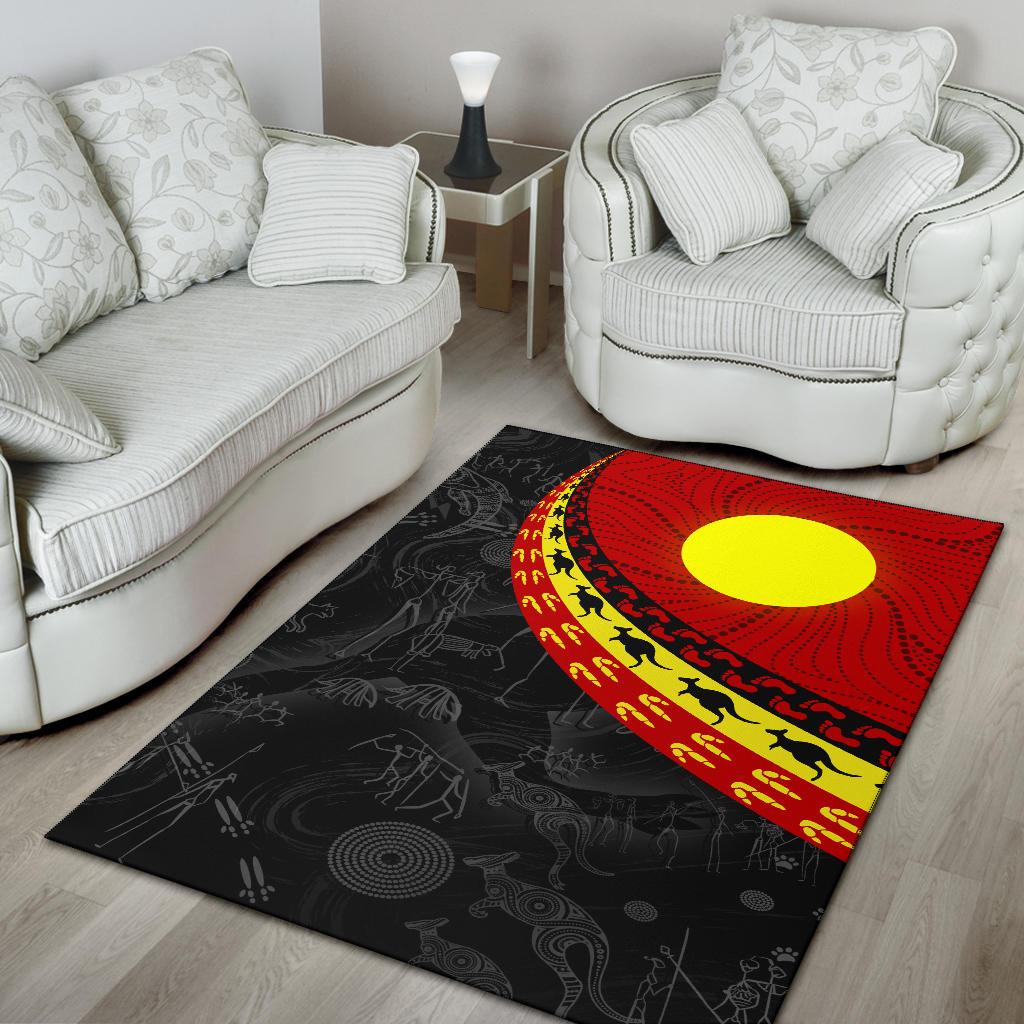 aboriginal-area-rug-indigenous-flag-circle-dot-painting