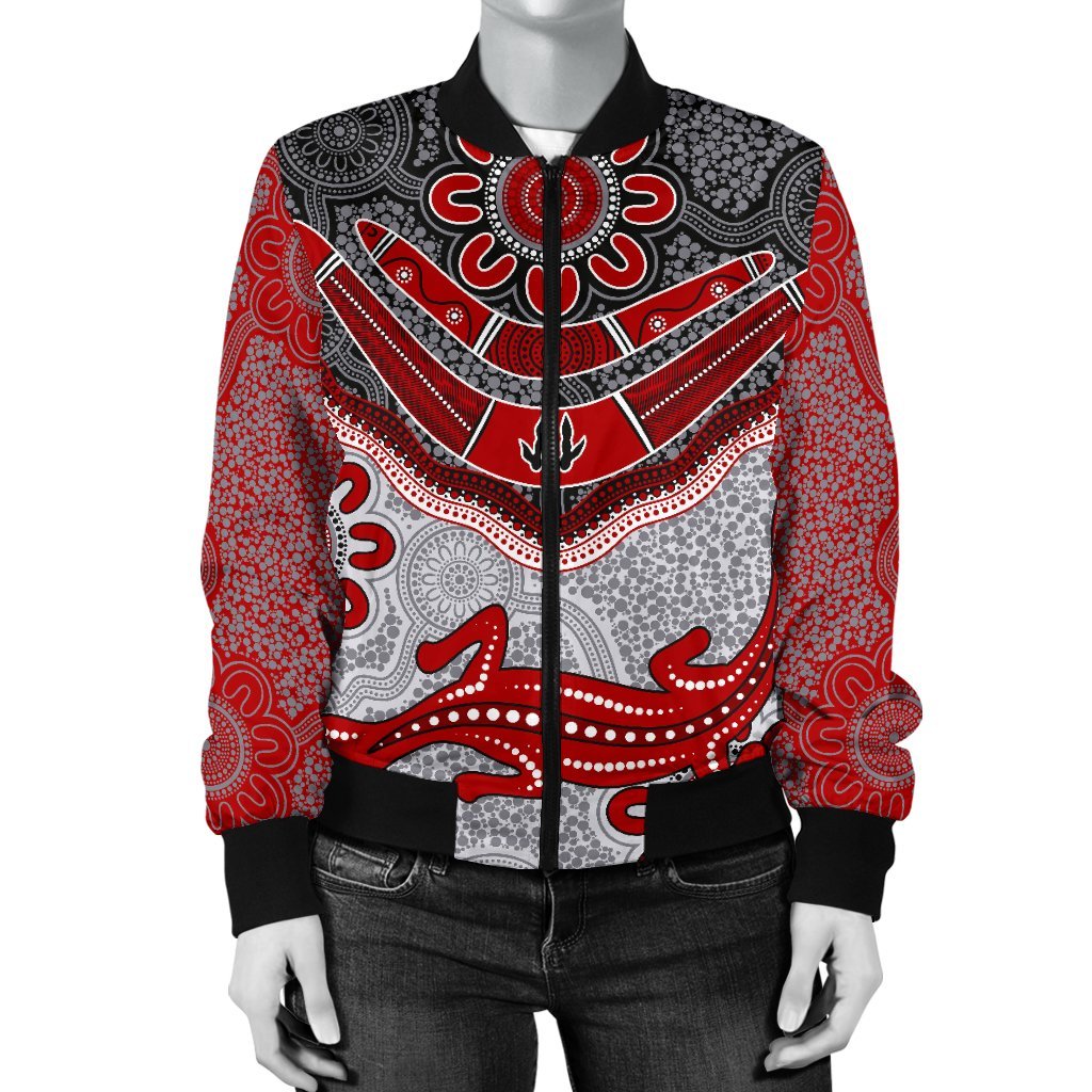 aboriginal-womens-bomber-jacket-indigenous-boomerang-and-lizard-art