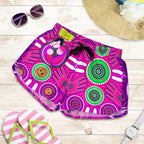 Shorts Women - Aboriginal Family With Dot Painting art - Vibe Hoodie