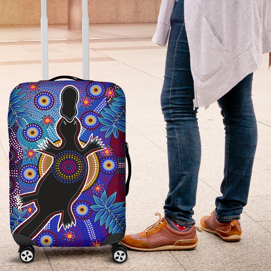 aboriginal-luggage-cover-indigenous-platypus