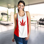 Canada Racerback Tank Weed Flag - Vibe Hoodie