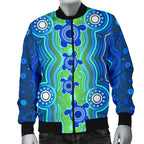 1staustrali-aboriginal-mens-bomber-jacket-aboriginal-turtle-family
