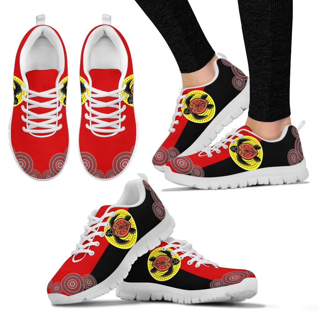 aboriginal-sneakers-turtle-patterns-circle-dot-painting