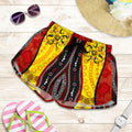 Aboriginal Women's Short - Dreamtime Koori Dance & Dot Acrylic Paint - Vibe Hoodie