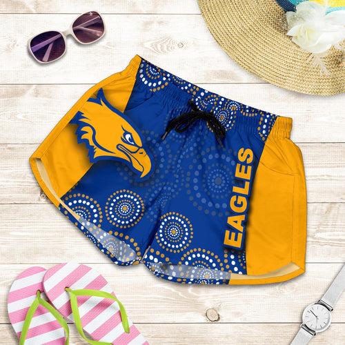 West Coast Eagles All Over Print Women's Shorts Special Aboriginal Style - Vibe Hoodie
