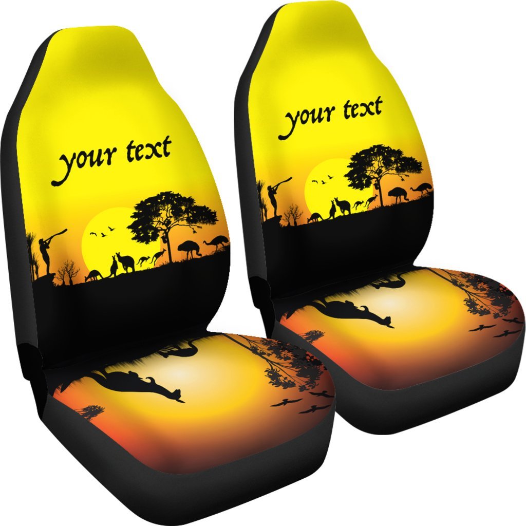 custom-text-car-seat-covers-sunset-australia-view
