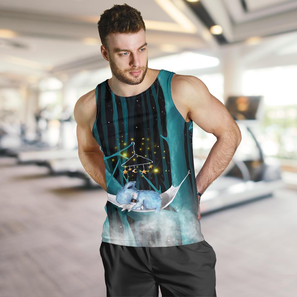 men-tank-top-koala-mens-tank-sleeping-in-forest