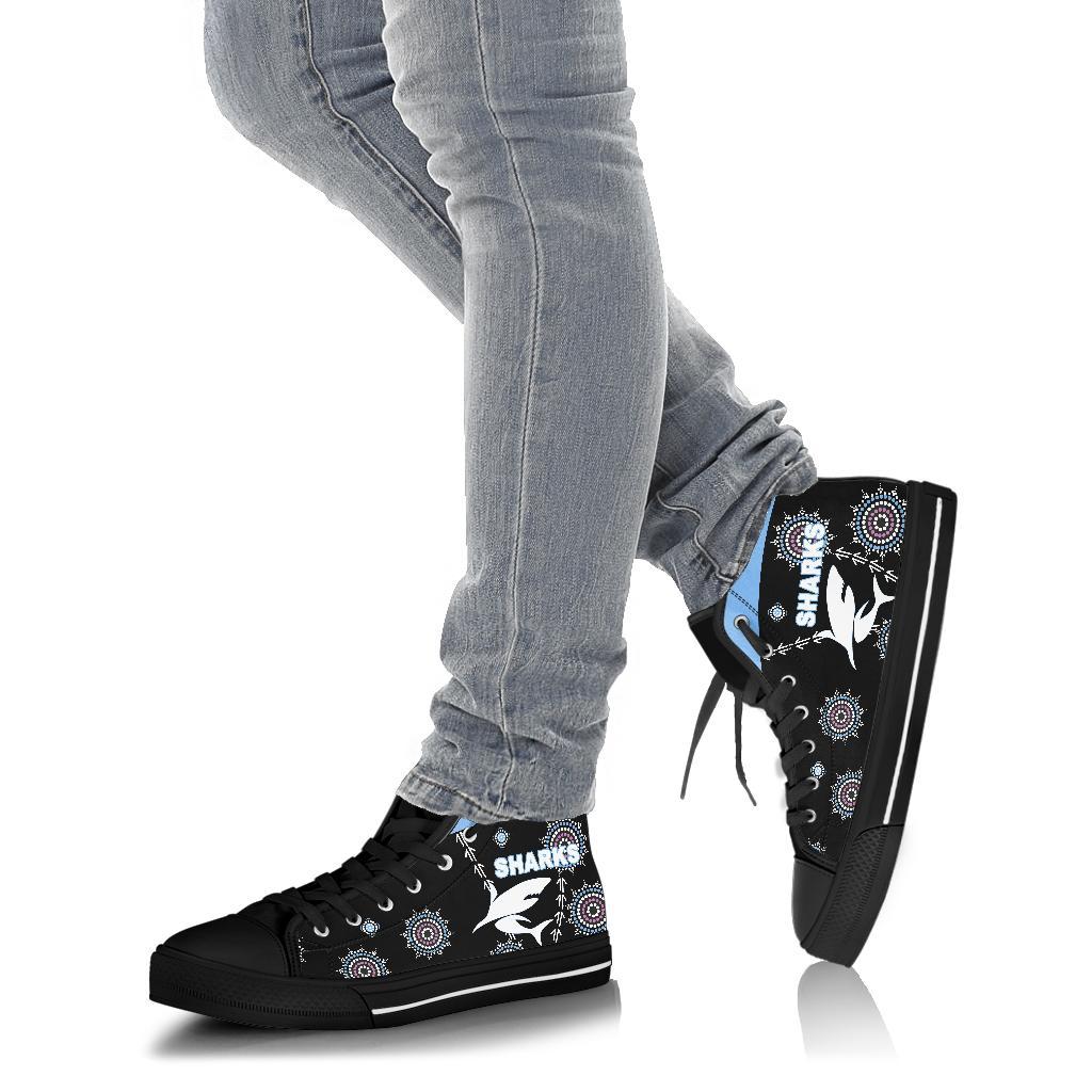 cronulla-high-top-shoe-sharks-simple-indigenous-black