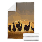 premium-blanket-kangaroo-blanket-family-sunset-painting-ver02a