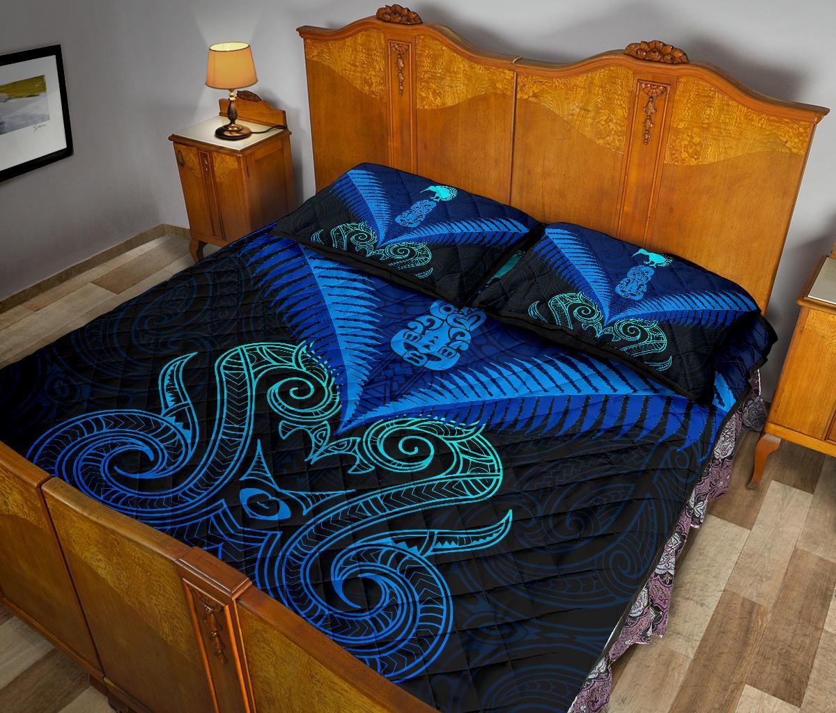 maori-manaia-new-zealand-quilt-bed-set-blue