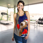 Christmas  Women's Racerback Tank - Funny Kangaroo Christmas- - Vibe Hoodie