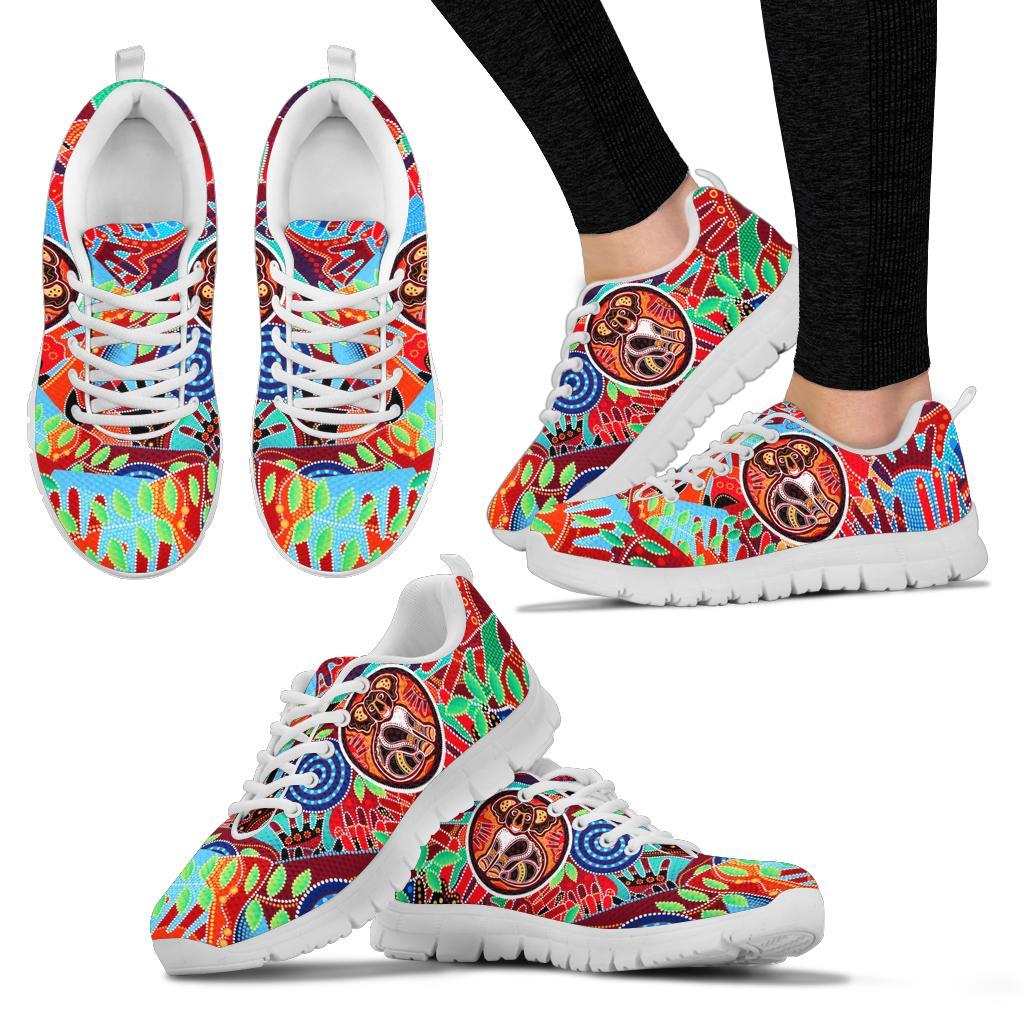 aboriginal-sneakers-koala-and-hand-art-dot-painting-shoes