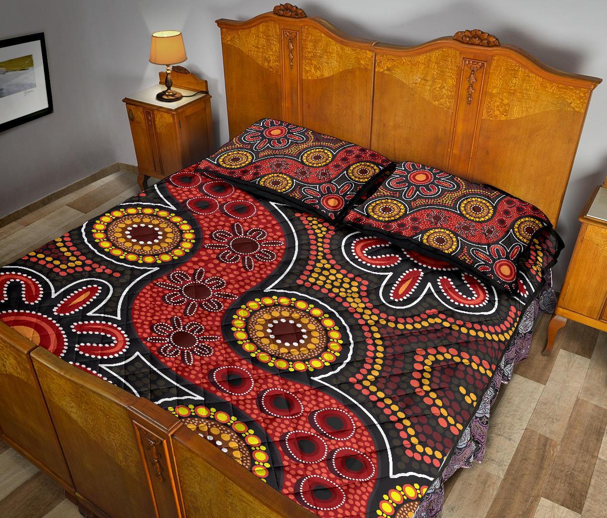 aboriginal-quilt-bed-set-indigenous-patterns-ver11