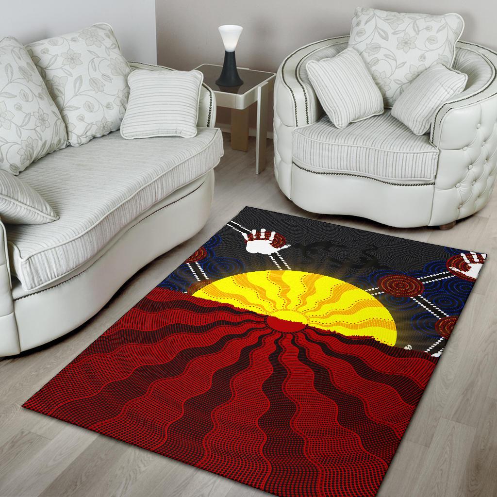 aboriginal-area-rug-aboriginal-lives-matter-flag-sun-dot-painting