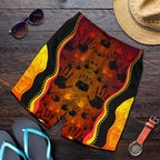 aboriginal-shorts-indigenous-rock-painting-hand-art-golden-style-men