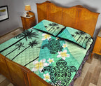 turtle-plumeria-quilt-bed-set