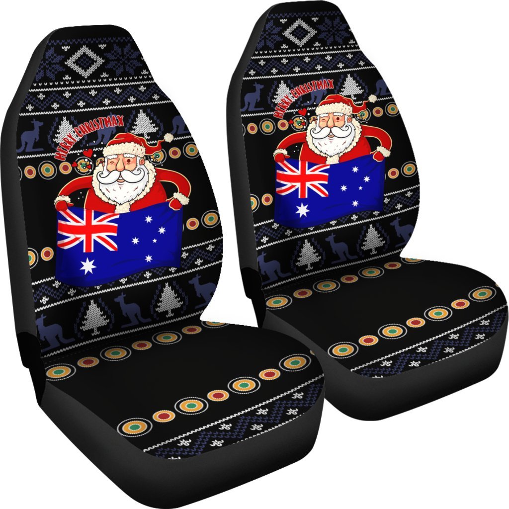 christmas-car-seat-covers-australia-santa-claus-hold-the-flag-black
