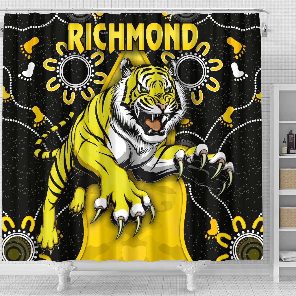 richmond-football-shower-curtain-tigers-anzac-day-unique-indigenous