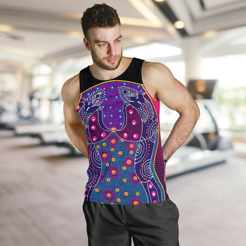 mens-tank-top-aboriginal-sublimation-dot-pattern-style-violet