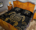 maori-turtle-quilt-bed-set-gold