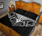 quilt-bed-set-nz-maori-tattoo-koru-white