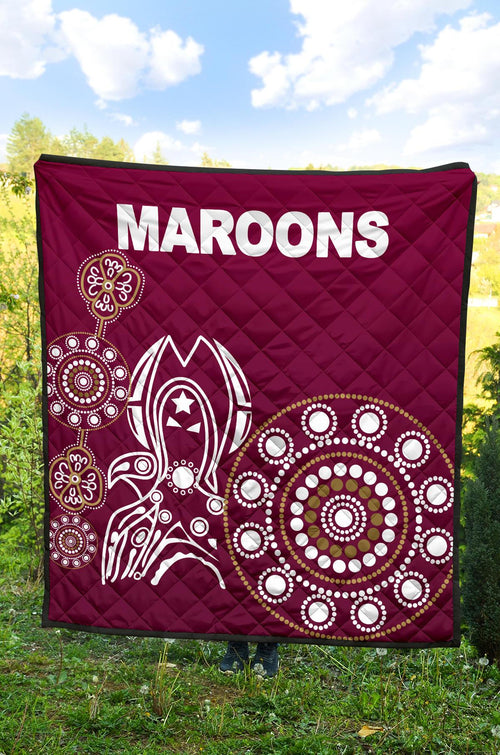 queensland-premium-quilt-maroons-simple-indigenous