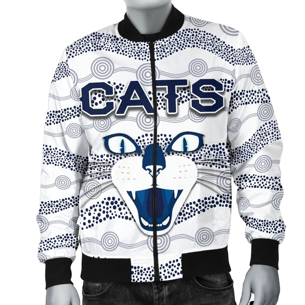 geelong-men-bomber-jacket-cats-indigenous-white