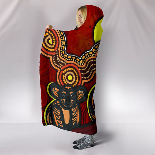 aboriginal-hooded-blanket-australian-indigenous-koala