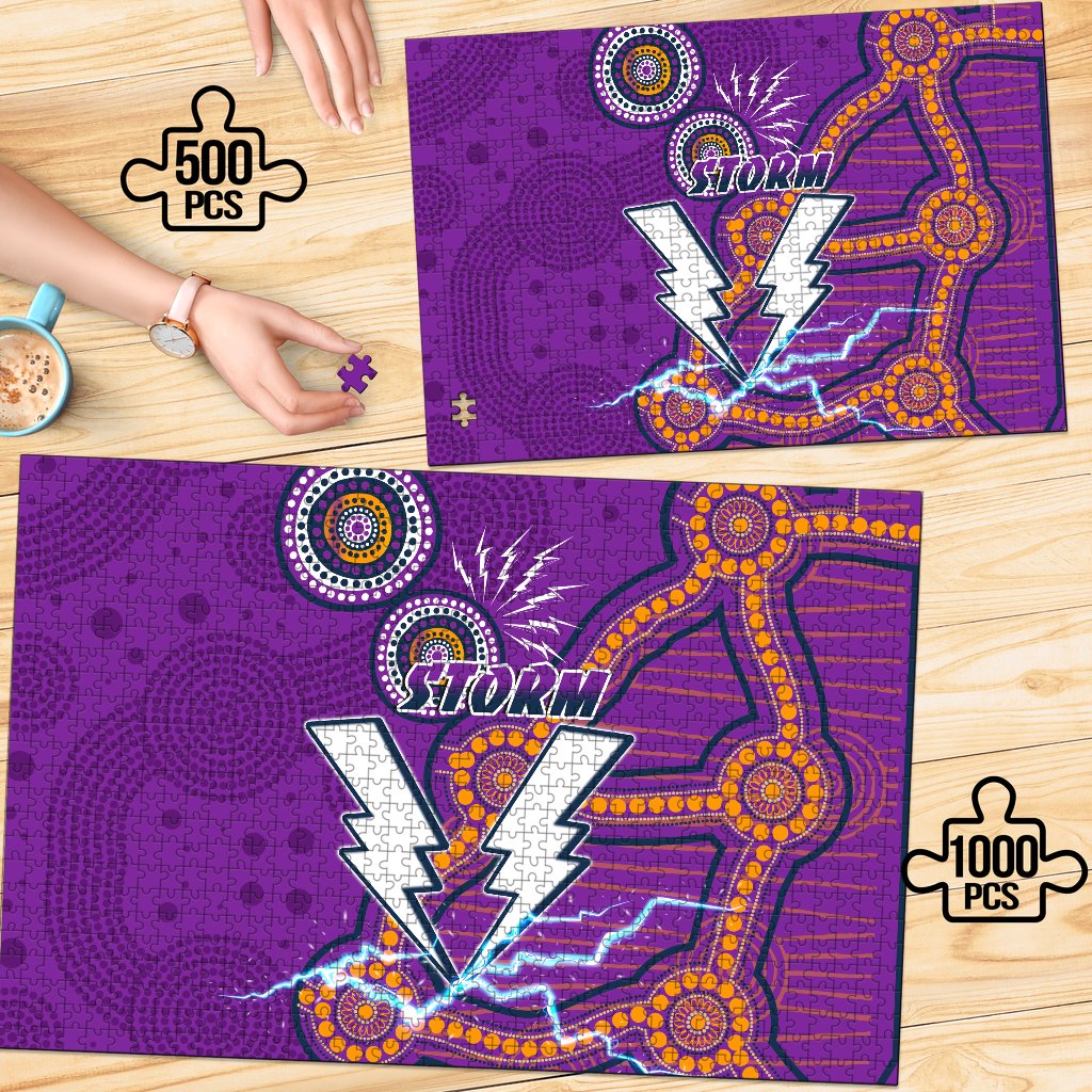 storm-premium-wood-jigsaw-puzzle-melbourne-indigenous-thunder