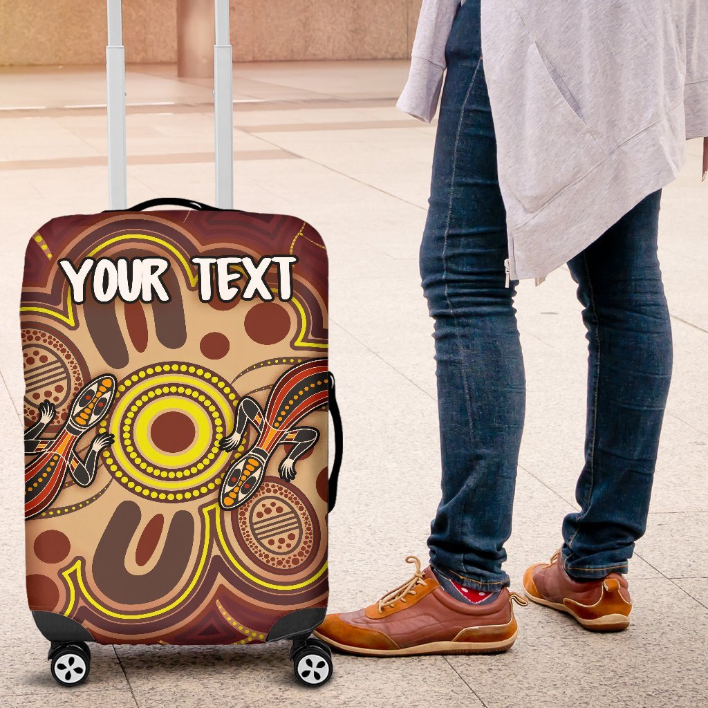 custom-aboriginal-luggage-covers-indigenous-lizard-dot-painting-art