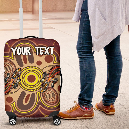 custom-aboriginal-luggage-covers-indigenous-lizard-dot-painting-art