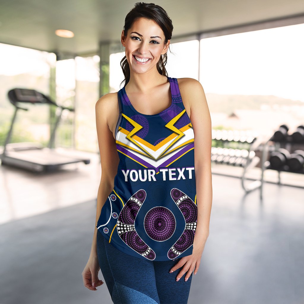 (Custom Personalised) Storm Women Racerback Tank Melbourne Indigenous Champion - Vibe Hoodie