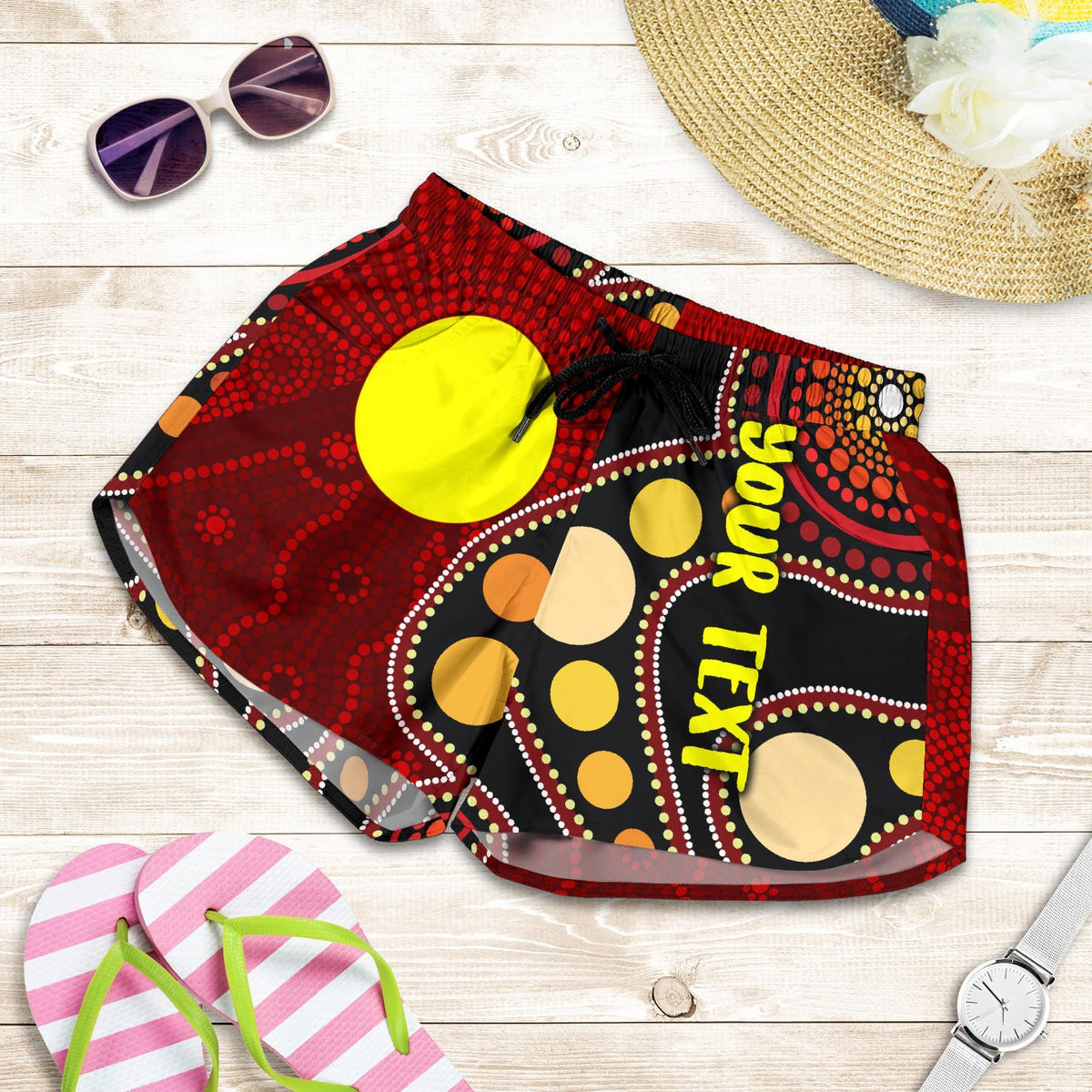 [Custom] Women's Shorts Australia Aboriginal Lives Matter Flag - Vibe Hoodie