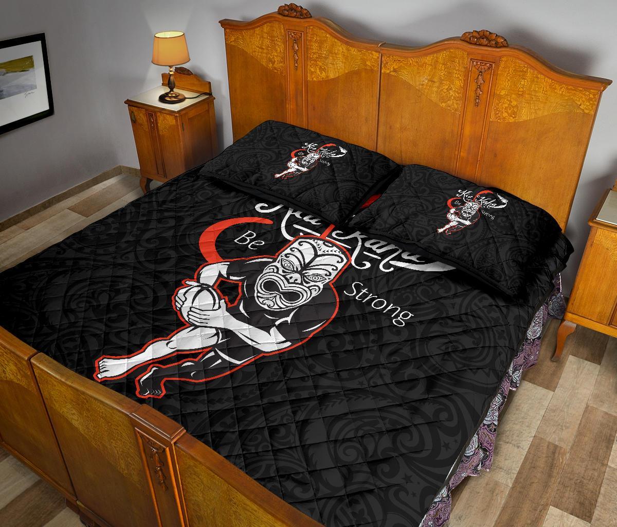 rugby-kia-kaha-be-strong-quilt-bed-set-black-version-2