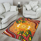 aboriginal-area-rug-indigenous-circle-leaf-patterns