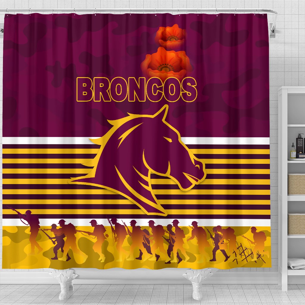 brisbane-broncos-shower-curtain-anzac-day-simple-style-maroon
