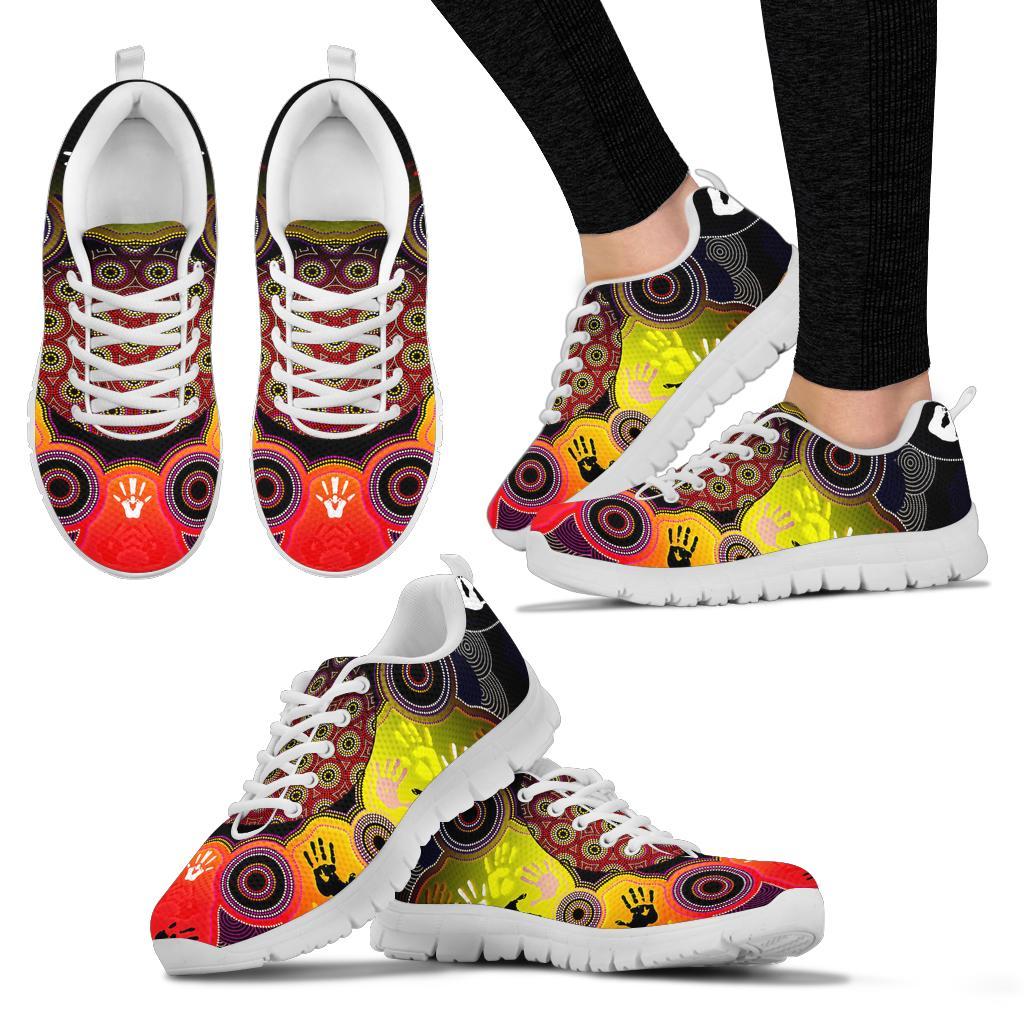 aboriginal-sneakers-indigenous-circle-dot-painting-hand-art