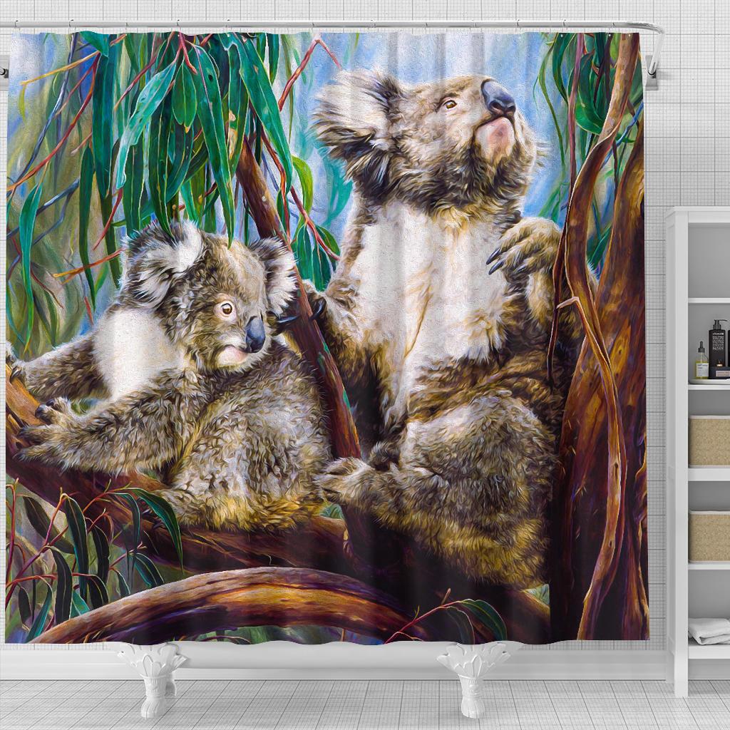 shower-curtain-koala-and-joey-3d-art