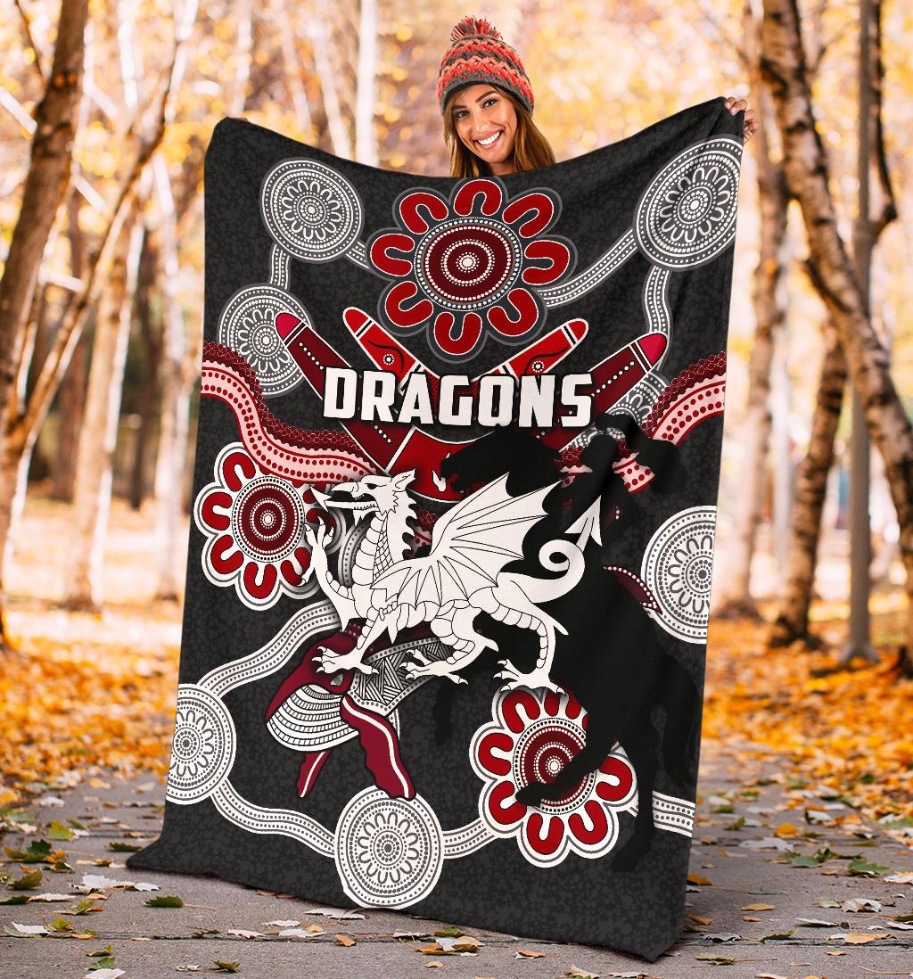 dragons-premium-blanket-st-george-indigenous-black