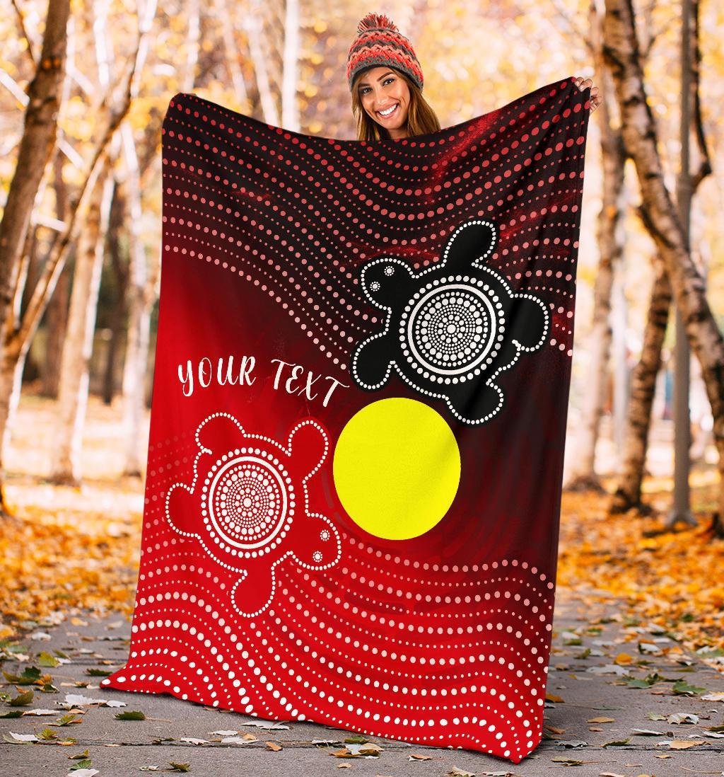 custom-aboriginal-premium-blanket-indigenous-circle-dot-painting-style
