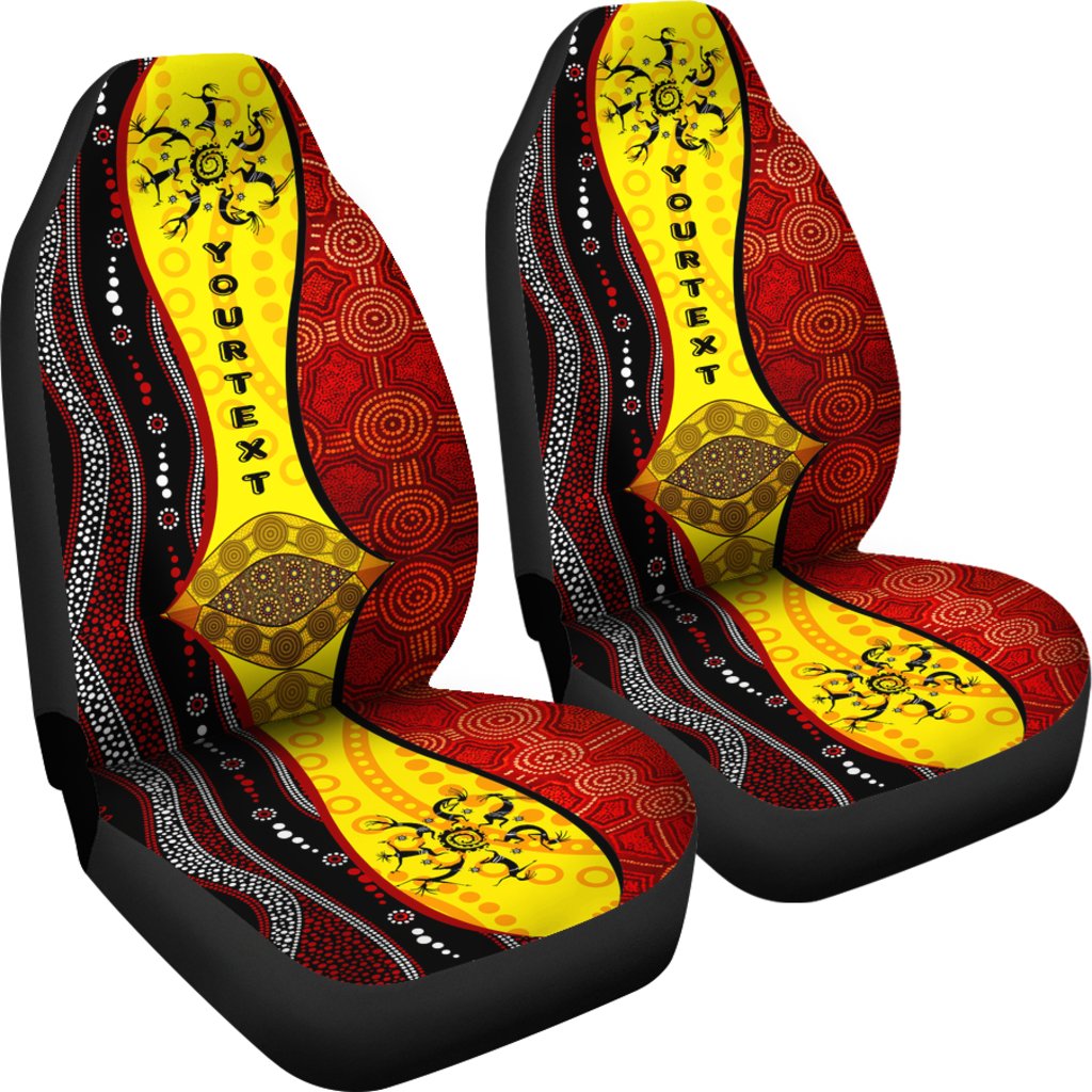 aboriginal-car-seat-covers-dreamtime-koori-dance-dot-acrylic-paint