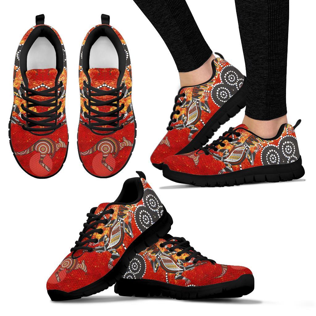 aboriginal-sneakers-crocodile-and-kangaroo-patterns-aboriginal-dot-shoes
