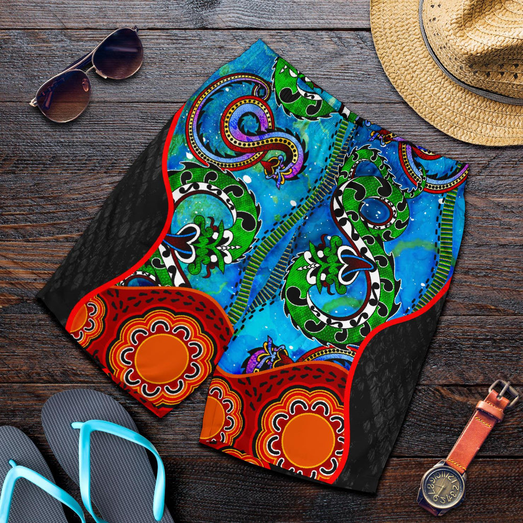 aboriginal-mens-shorts-aussie-indigenous-patterns-blue