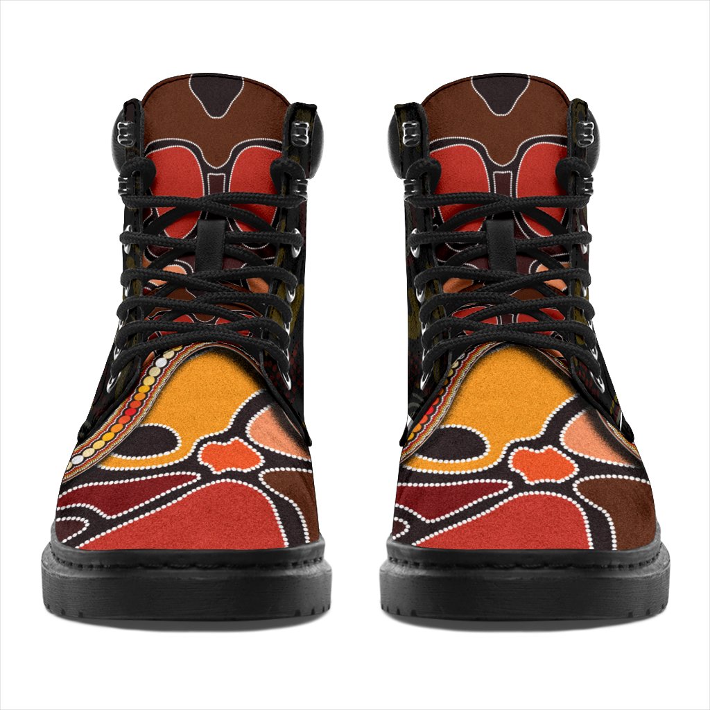 all-season-boot-aboriginal-snake-with-dot-painting
