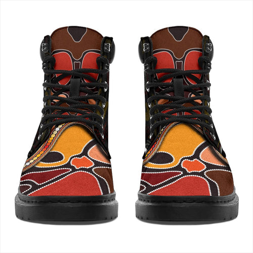 all-season-boot-aboriginal-snake-with-dot-painting