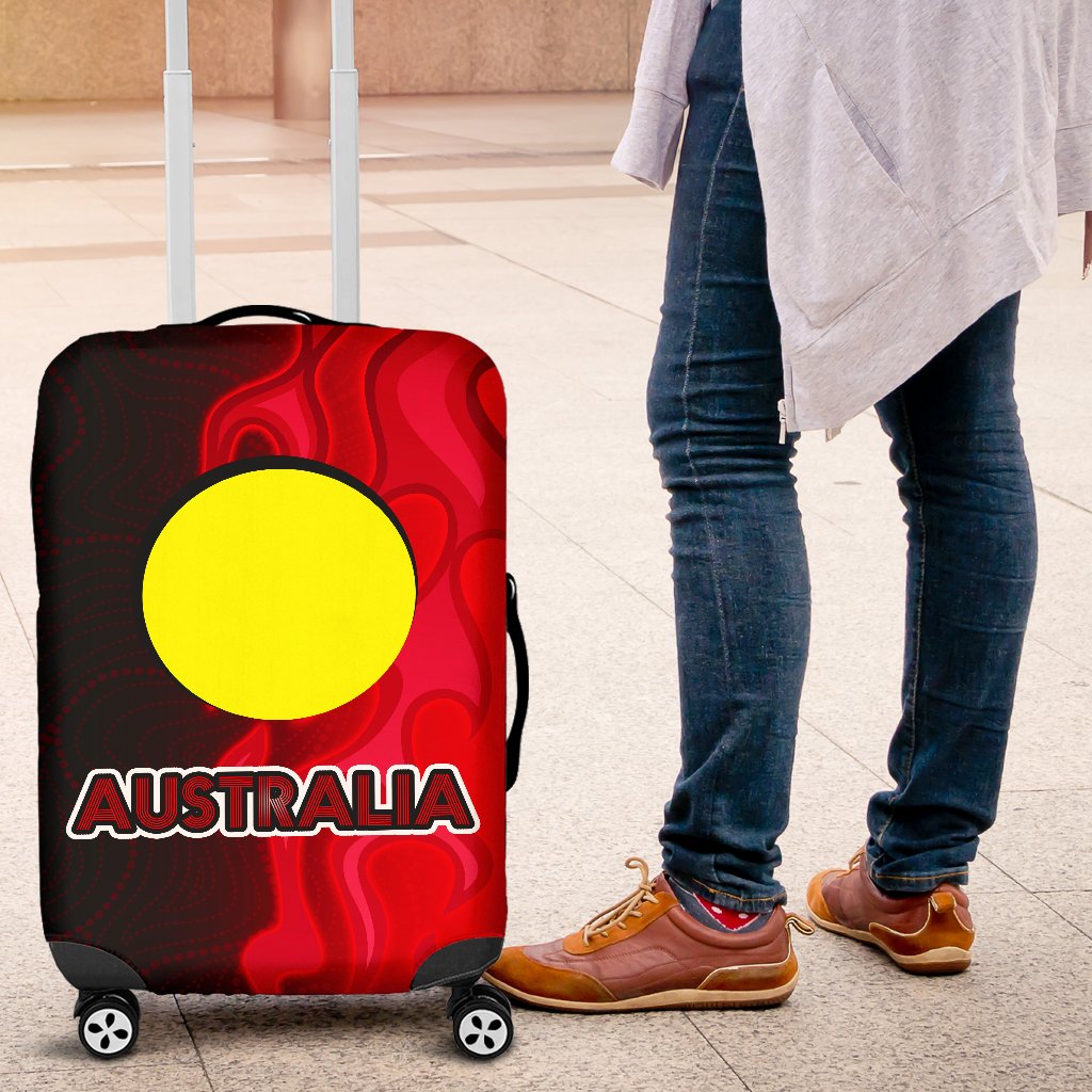 luggage-cover-aboriginal-patterns-suitcase-sun-australia-flame